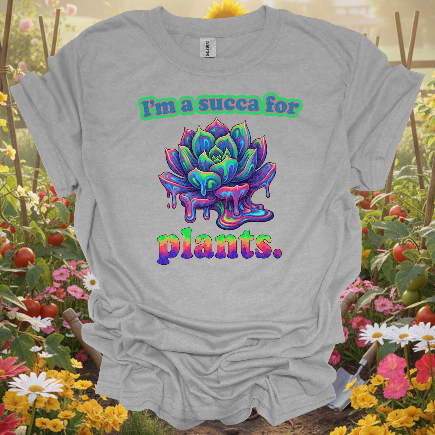 "I'm a Succa for Plants" Psychedelic T-Shirt