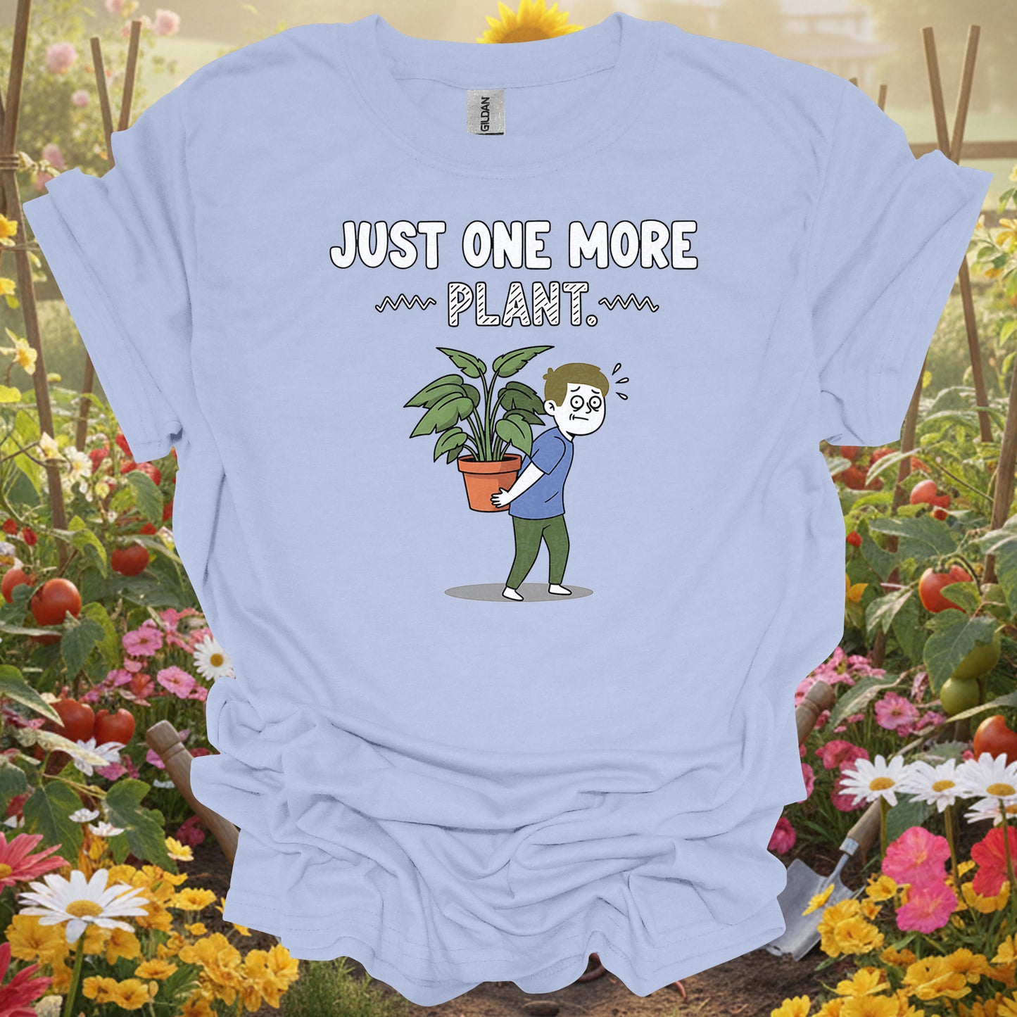 "Just One More Plant" Cute Happy Houseplant T-Shirt