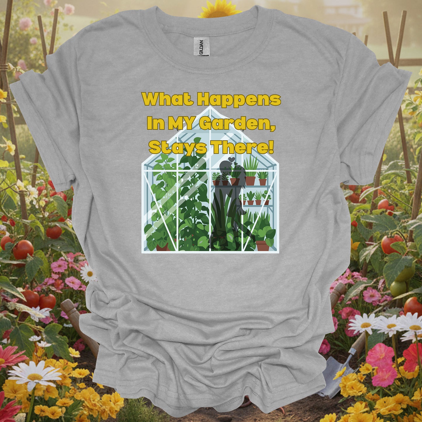 Sport Gray gardening tee representing a soulful extension of your hobby for dedicated greenhouse owners.