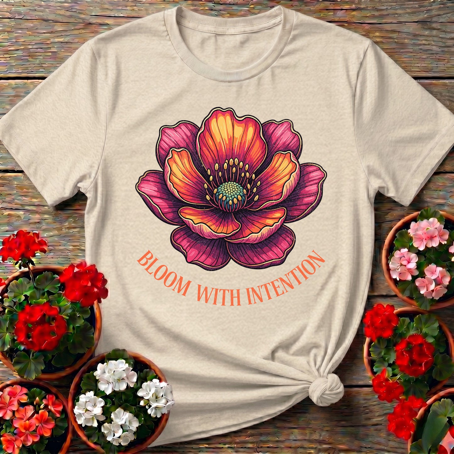 Bloom With Intention Botanical Tee