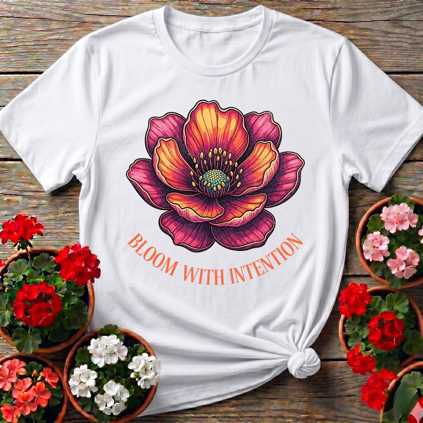 Bloom With Intention Botanical Tee