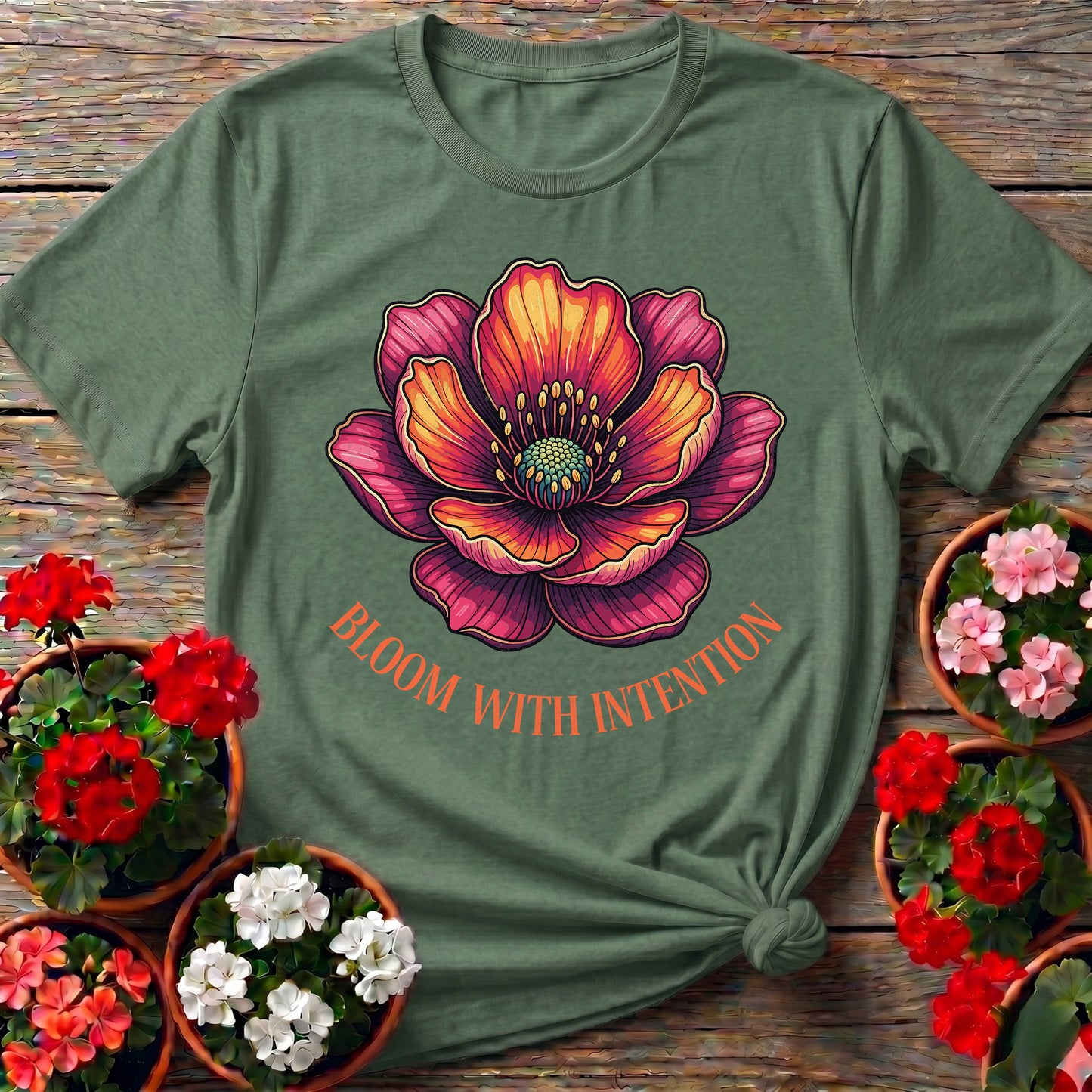 Bloom With Intention Botanical Tee