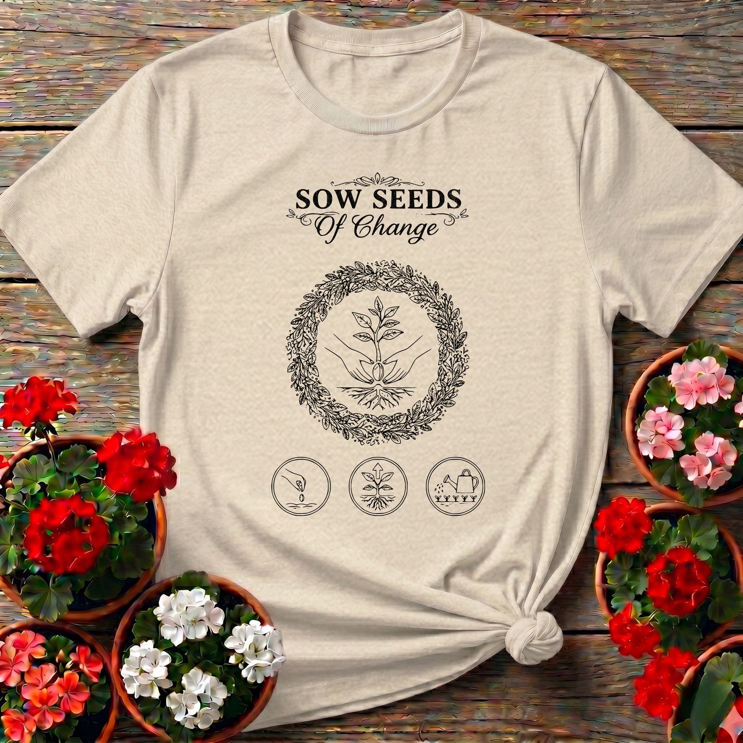 Sow Seeds Of Change Inspirational T-shirt