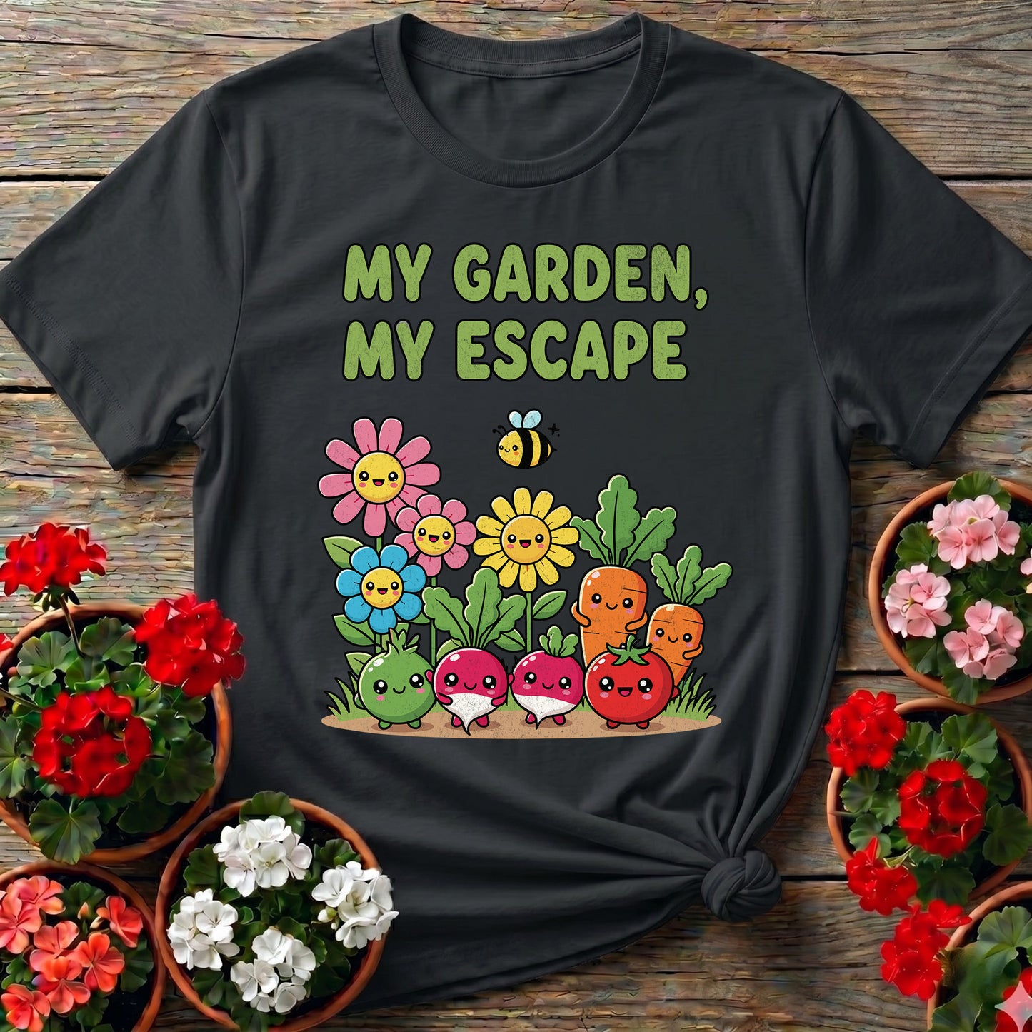 My Garden My Escape Kawaii Vegetable T-shirt