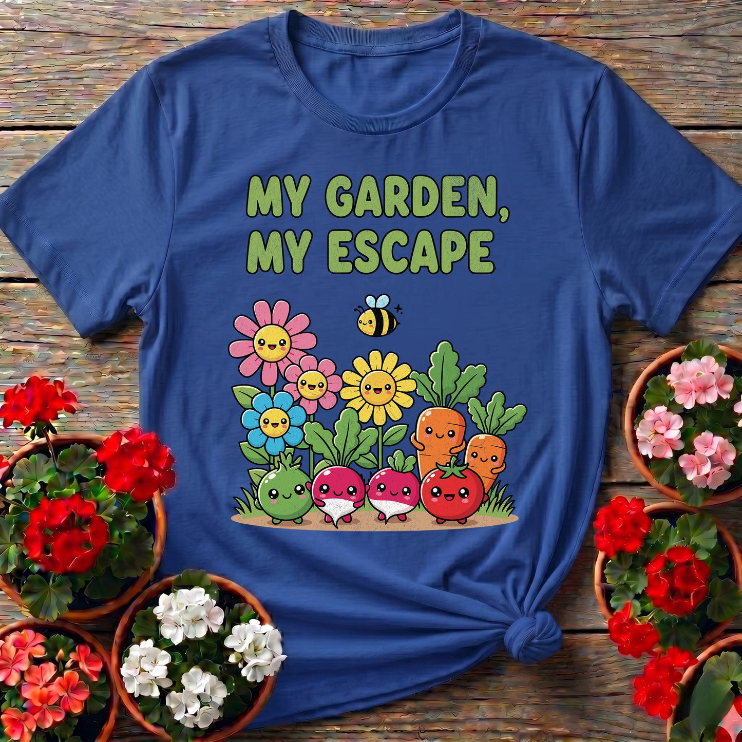 My Garden My Escape Kawaii Vegetable T-shirt