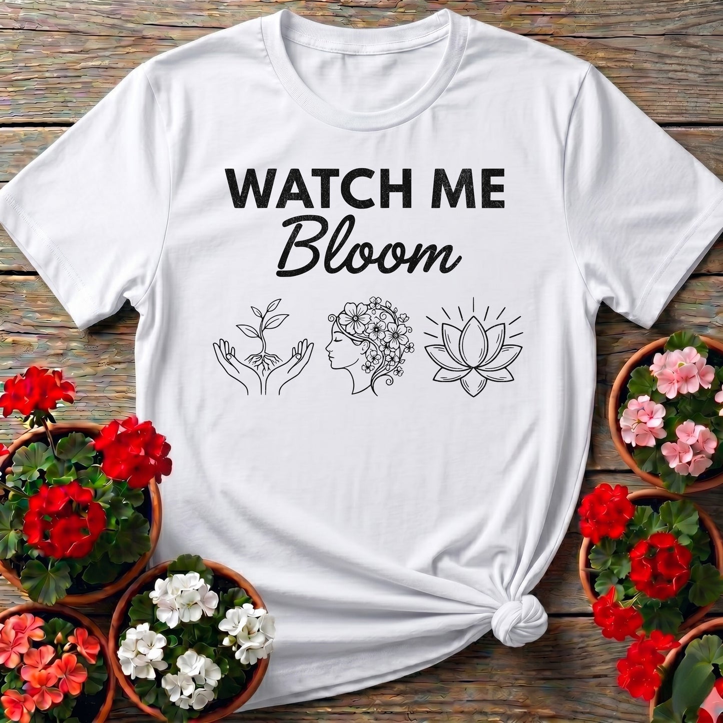 Watch Me Bloom Inspirational Tee