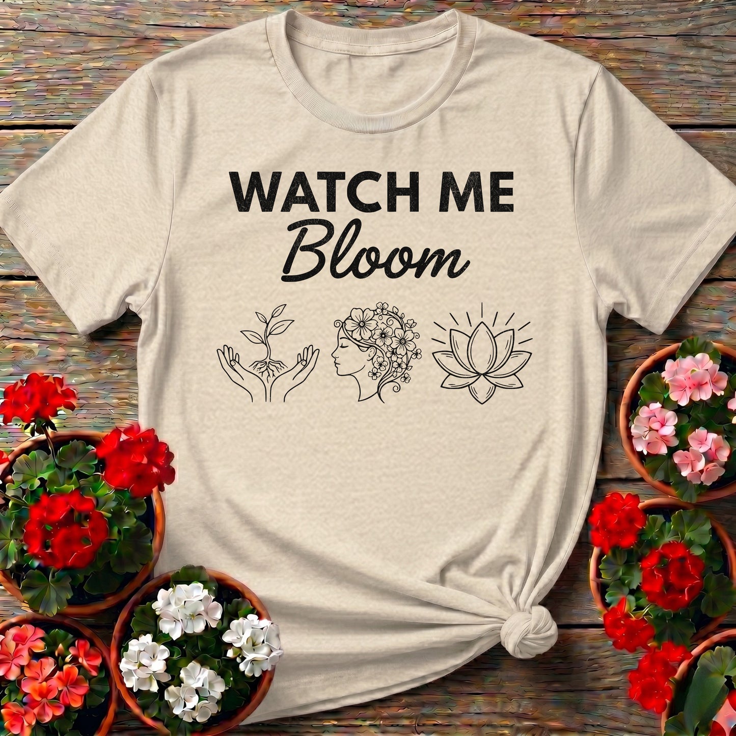 Watch Me Bloom Inspirational Tee
