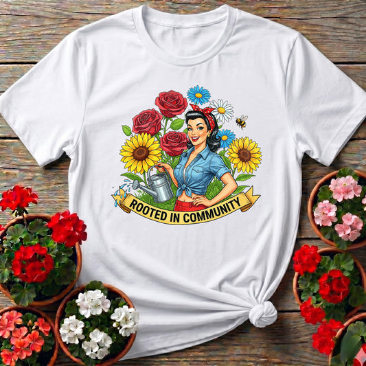 Rooted In Community Pin-Up Tee