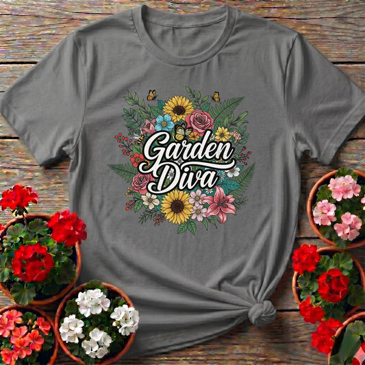 Garden Diva Bold Floral Bouquet T-shirt