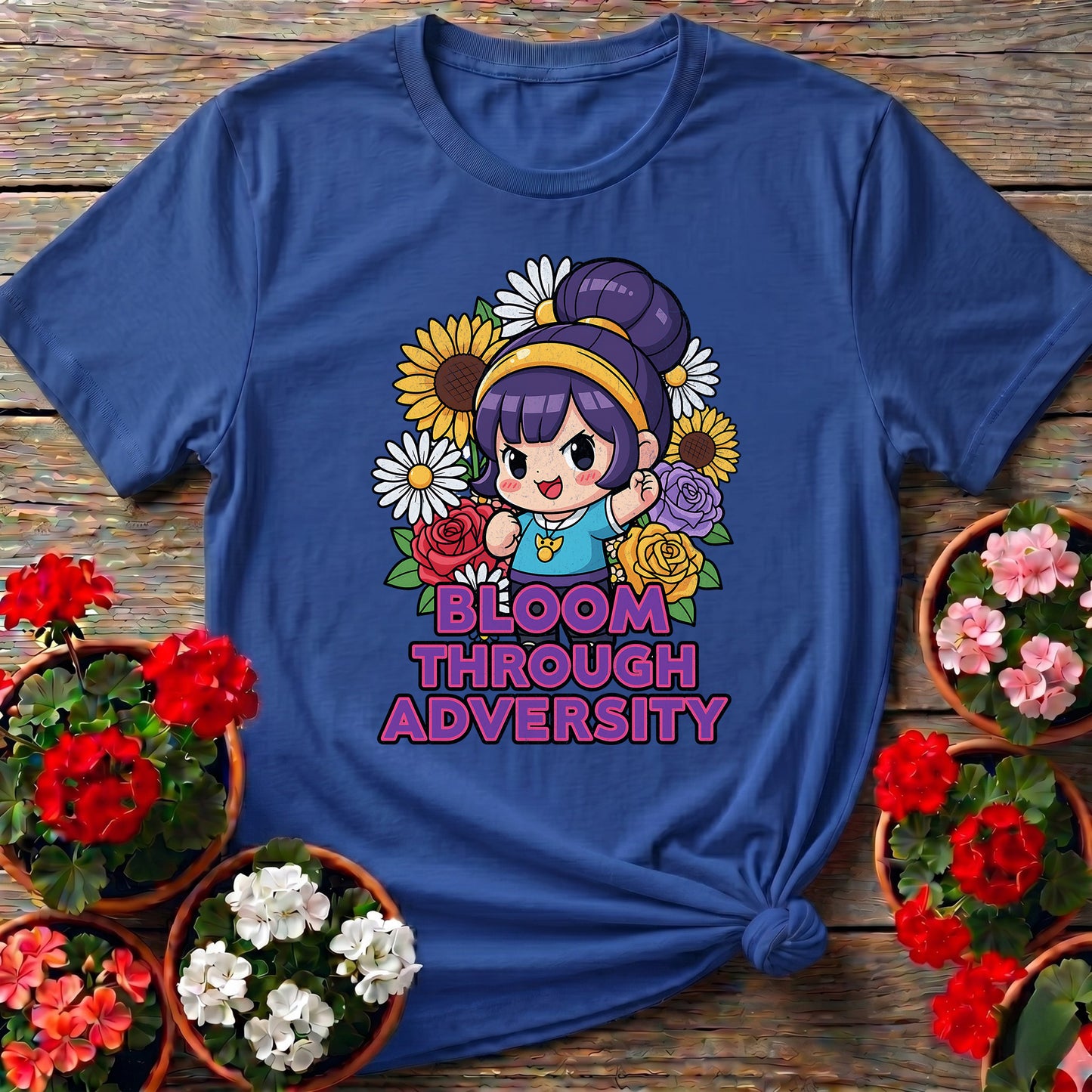 Bloom Through Adversity Chibi Tee