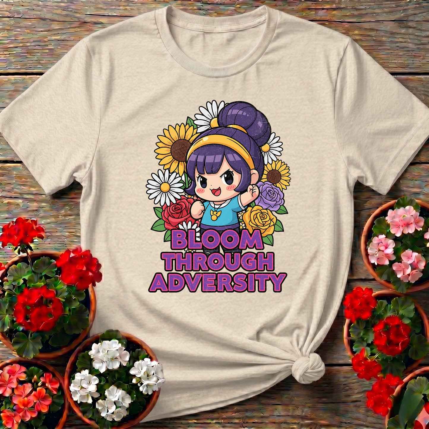 Bloom Through Adversity Chibi Tee