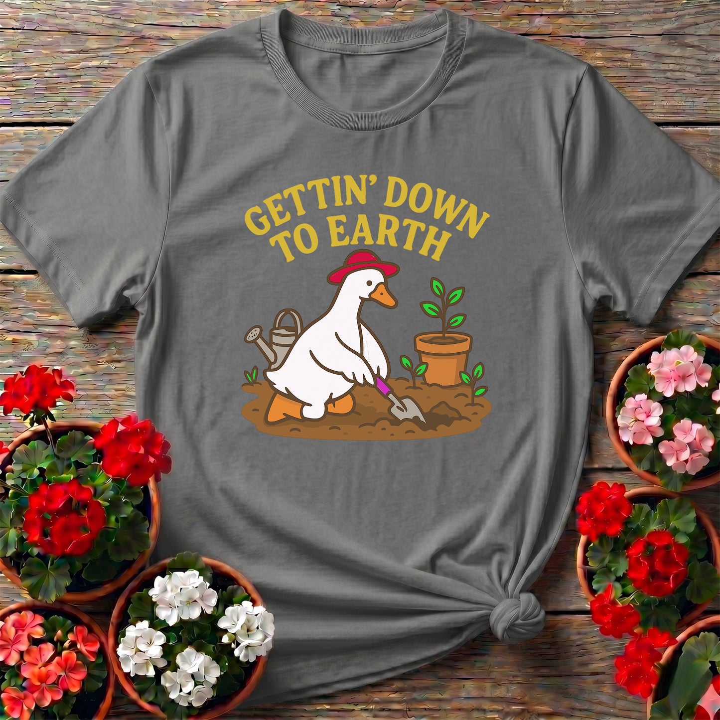 Gettin' Down To Earth Cute Goose T shirt