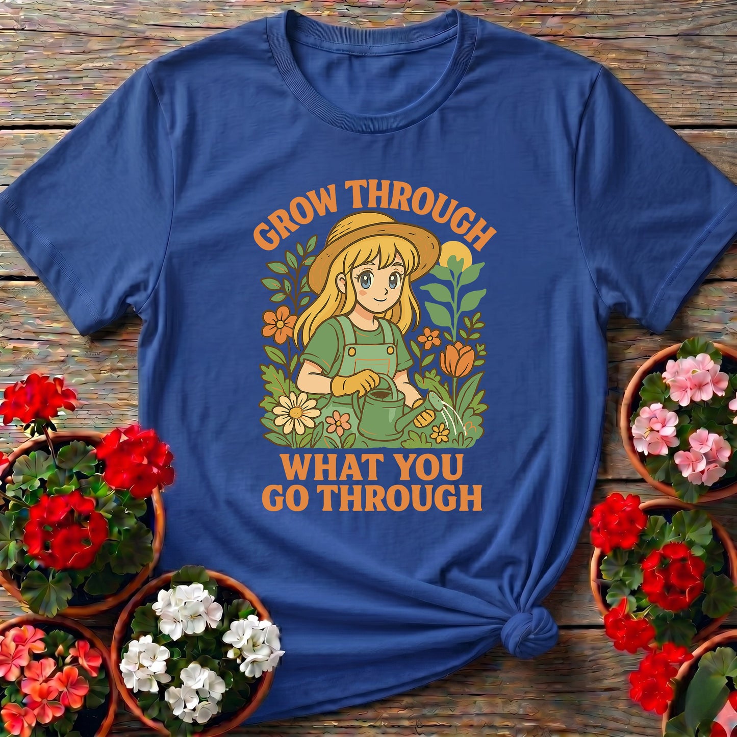 Grow Through What You Go Through Anime T-shirt