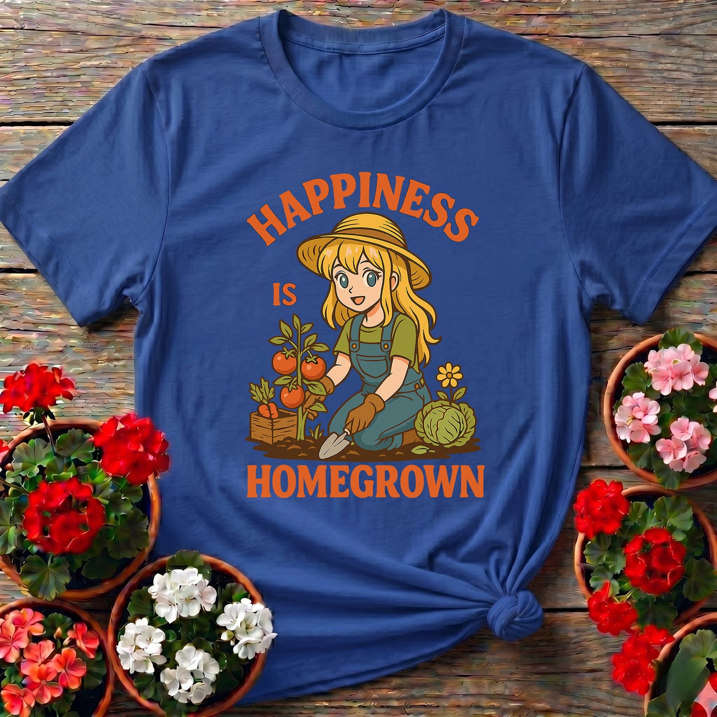 Happiness Is Homegrown Anime Gardener T-shirt