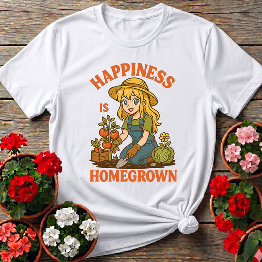 Happiness Is Homegrown Anime Gardener T-shirt