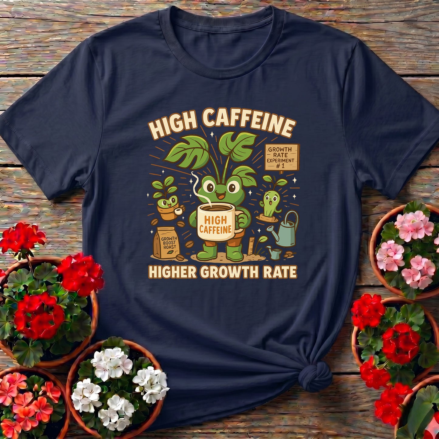 High Caffeine Higher Growth Rate Frog Tee