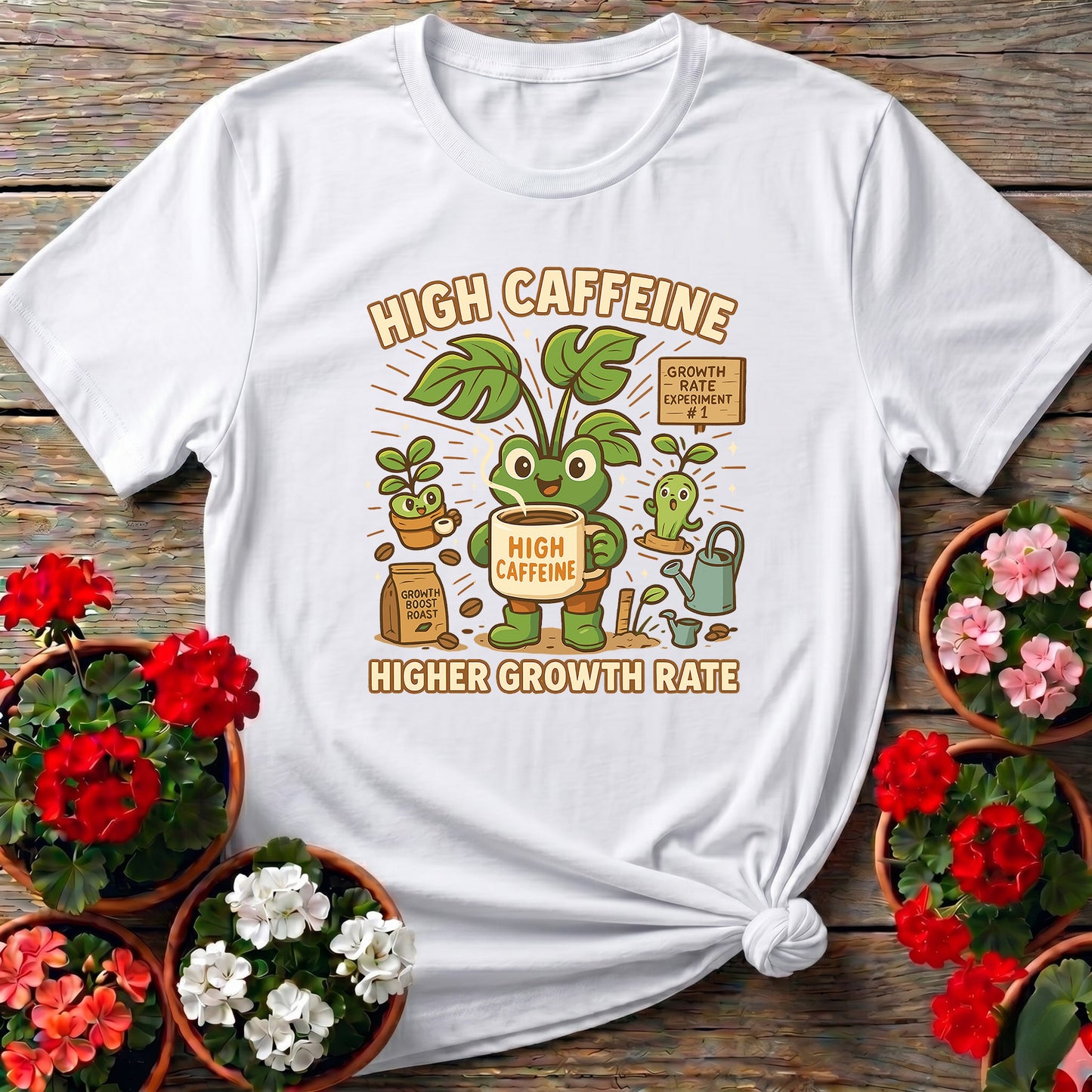 High Caffeine Higher Growth Rate Frog Tee
