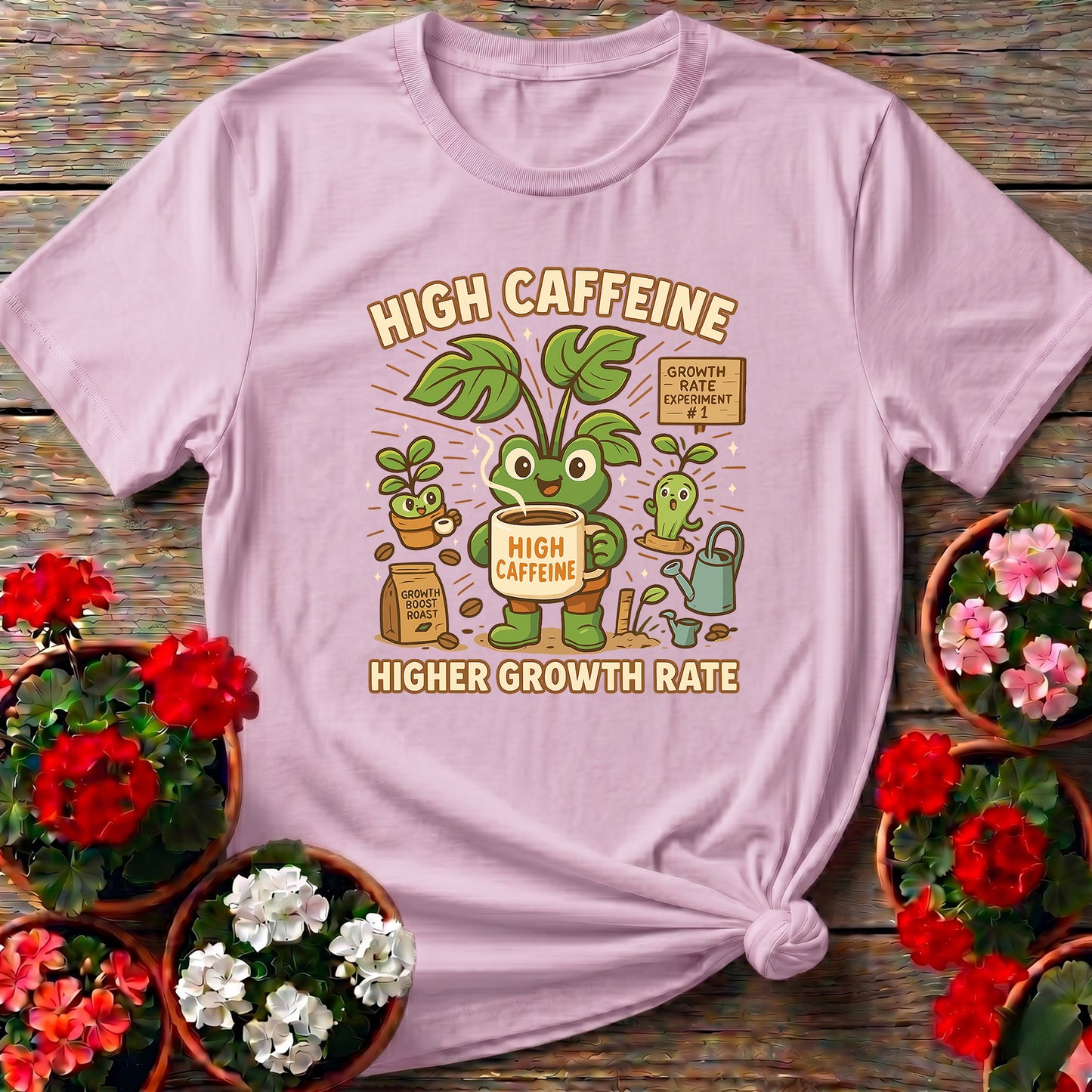 High Caffeine Higher Growth Rate Frog Tee