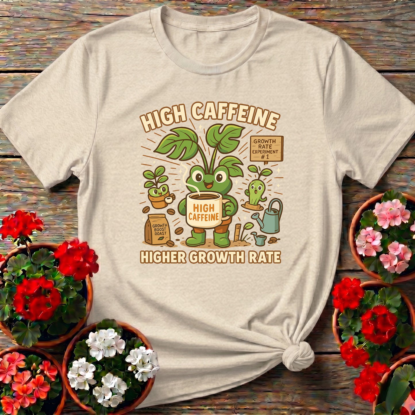 High Caffeine Higher Growth Rate Frog Tee