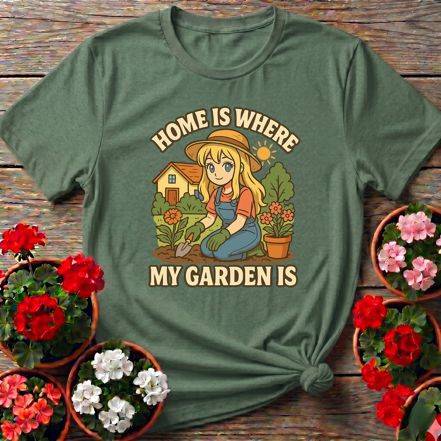 Home Is Where My Garden Is Anime T-shirt