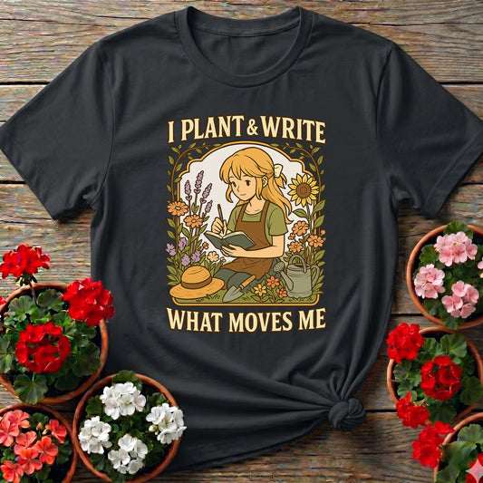 I Plant & Write What Moves Me Anime T-shirt