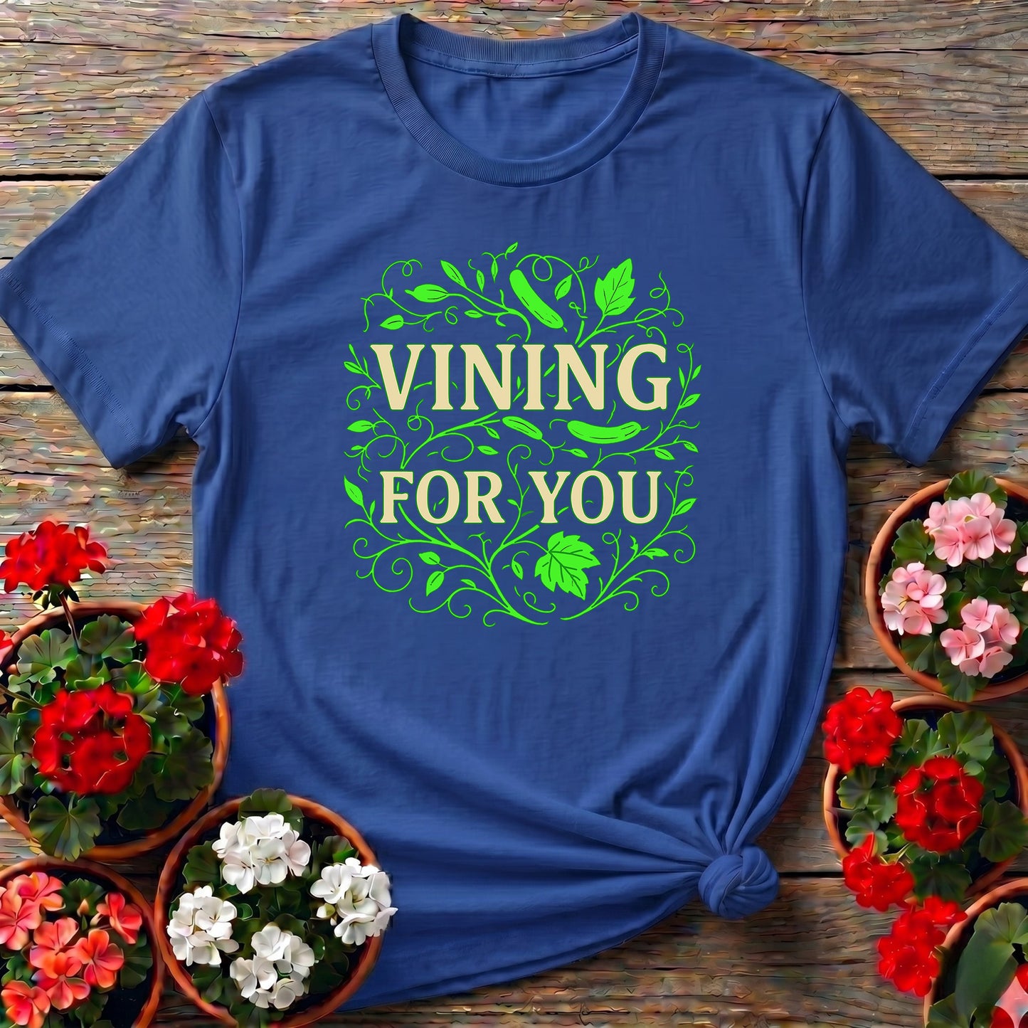 Vining For You Funny Cucumber Pun T-shirt