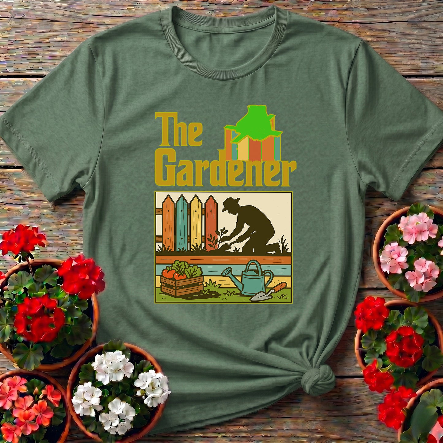 The Gardener Retro Silhouette T-shirt