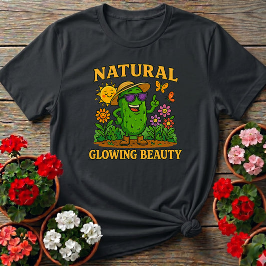 Natural Glowing Beauty Funny Pickle T-shirt