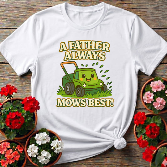 A Father Always Mows Best Kawaii Dad T-shirt