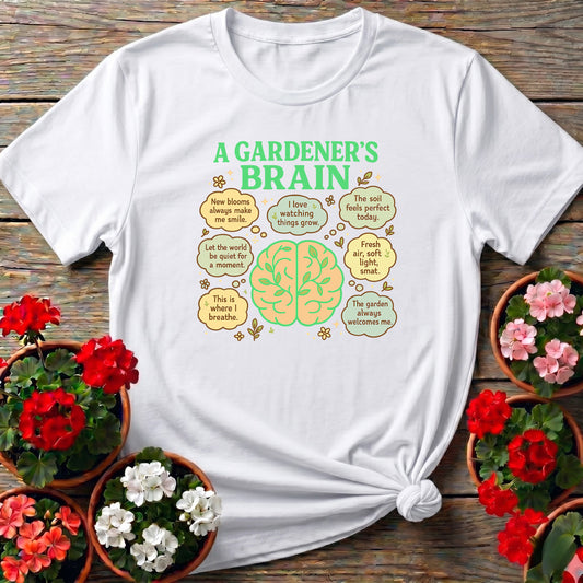 A Gardeners Brain Mindful Plant Lover Shirt