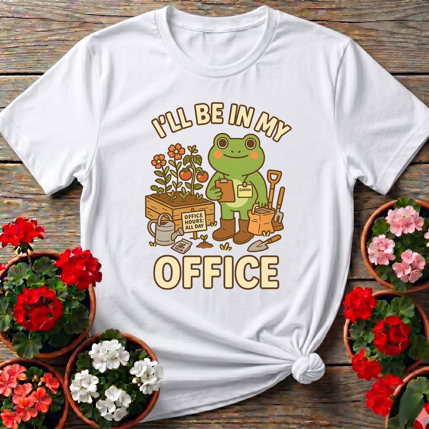 I'll Be In My Office Frog Gardener T-shirt