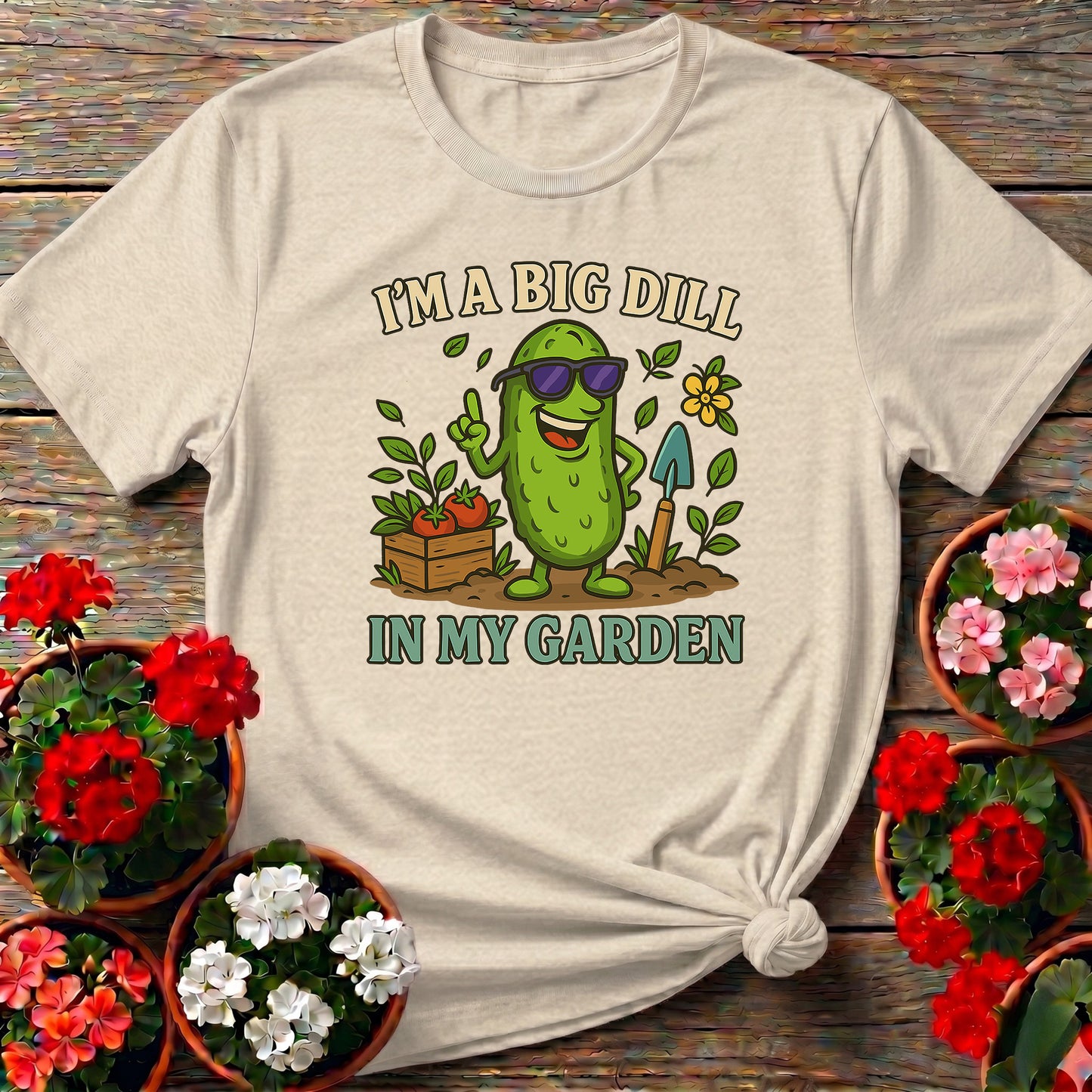 I'm A Big Dill In My Garden Funny Pickle T-shirt