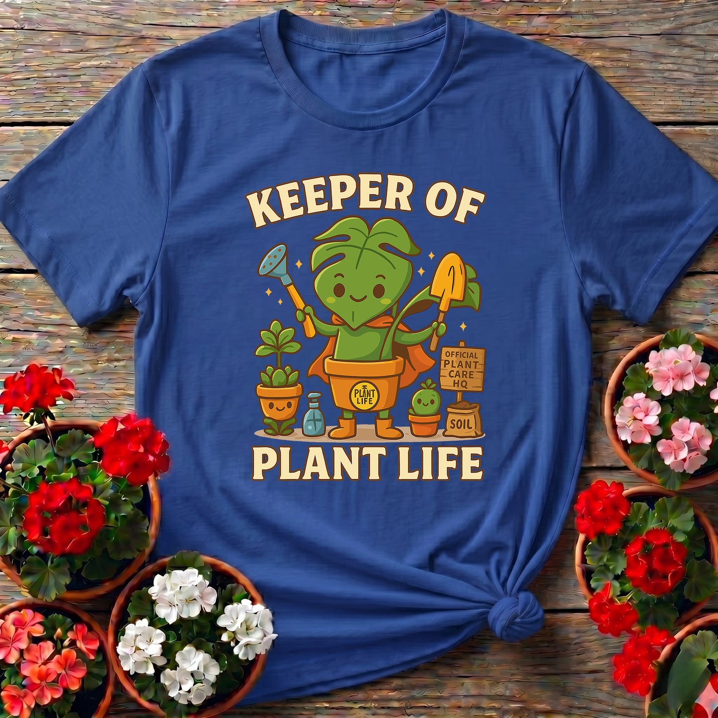 Keeper Of Plant Life Whimsical Houseplant Hero Tee