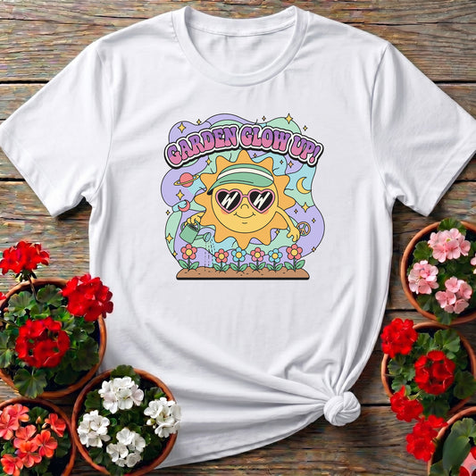 Garden Glow Up 90s Y2k Happy Sun Tee