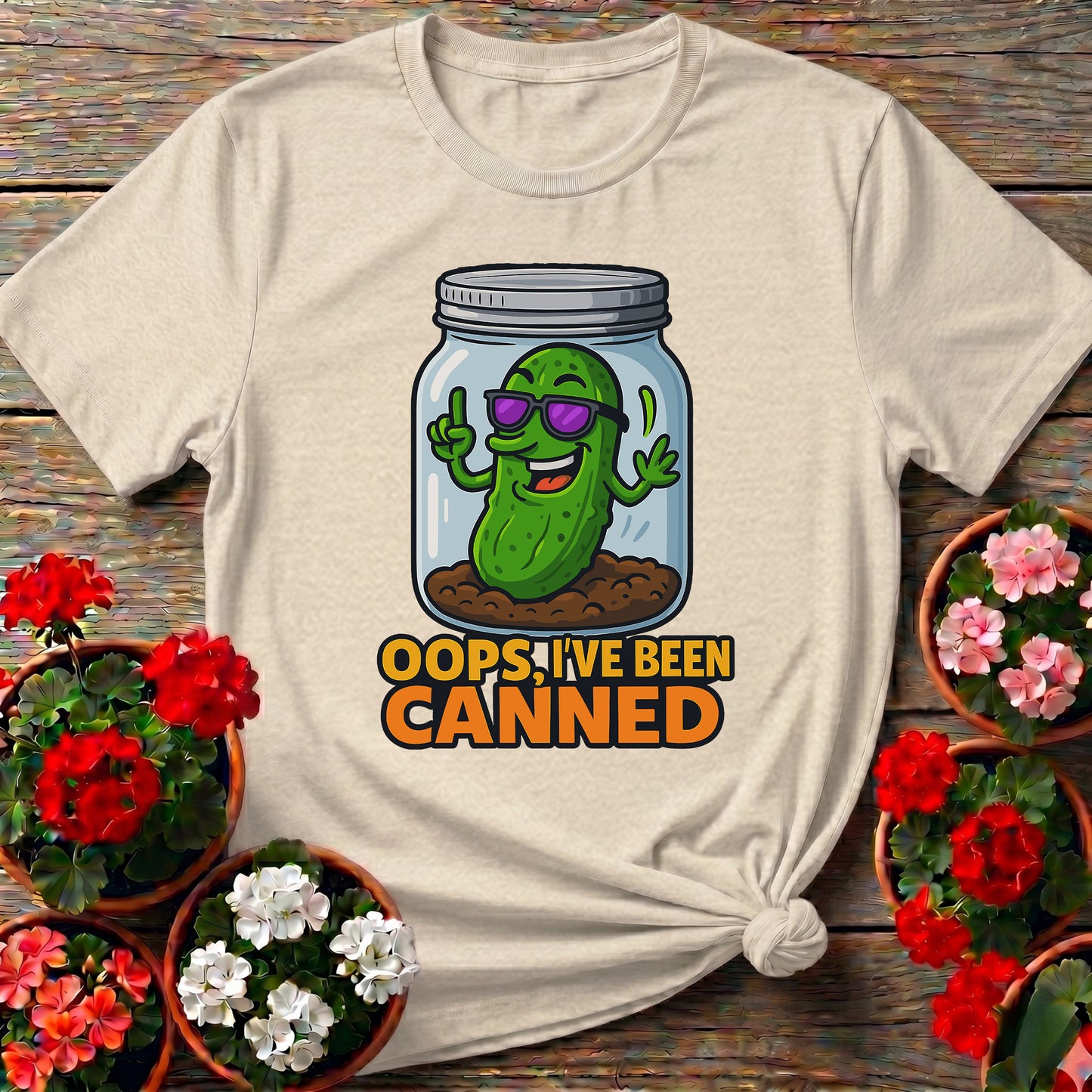 Oops Ive Been Canned Funny Pickle Jar T-shirt
