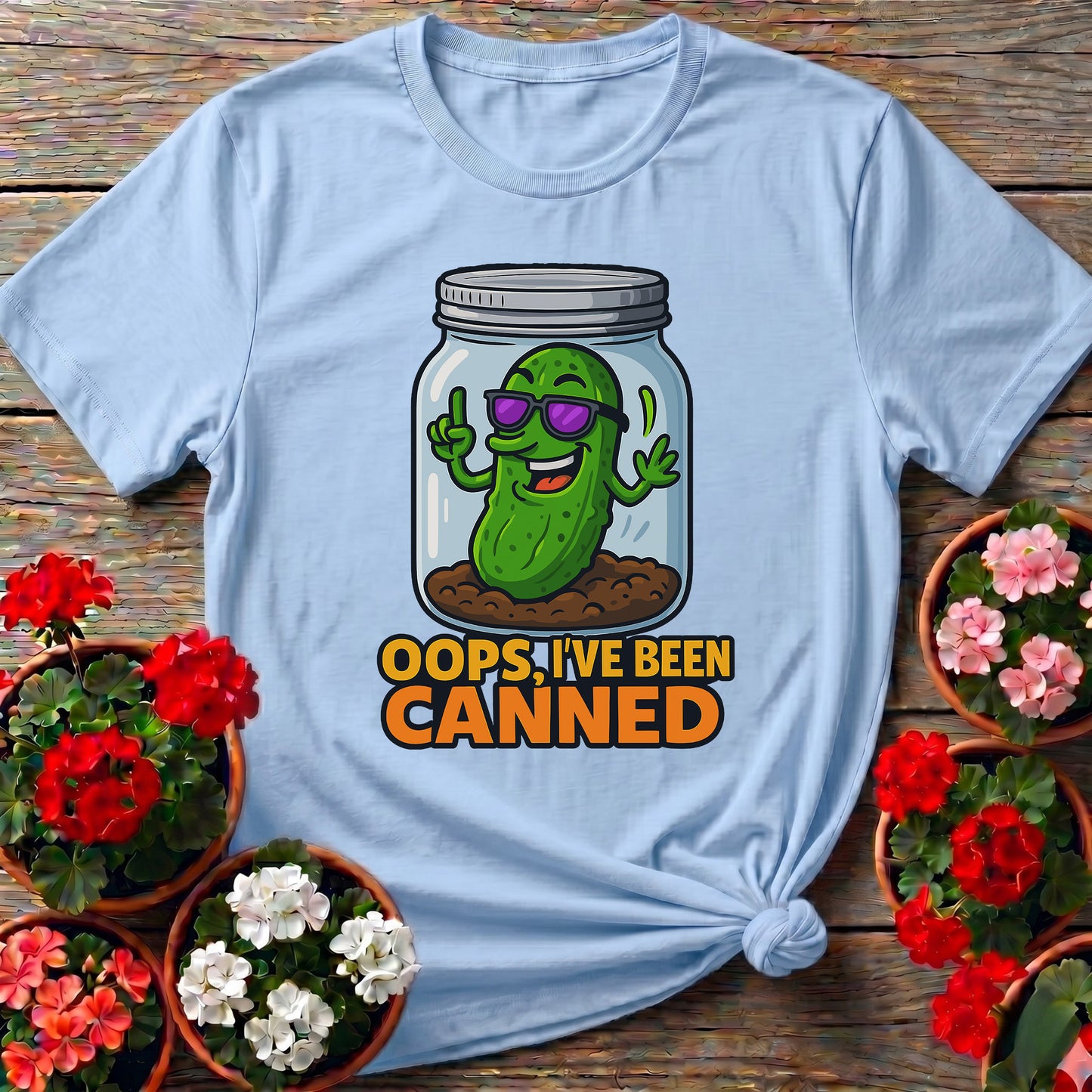 Oops Ive Been Canned Funny Pickle Jar T-shirt