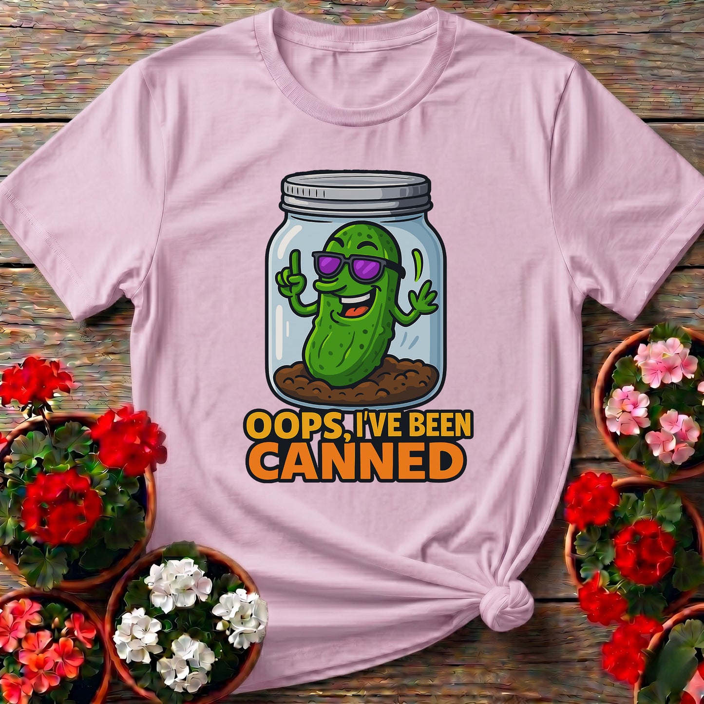 Oops Ive Been Canned Funny Pickle Jar T-shirt