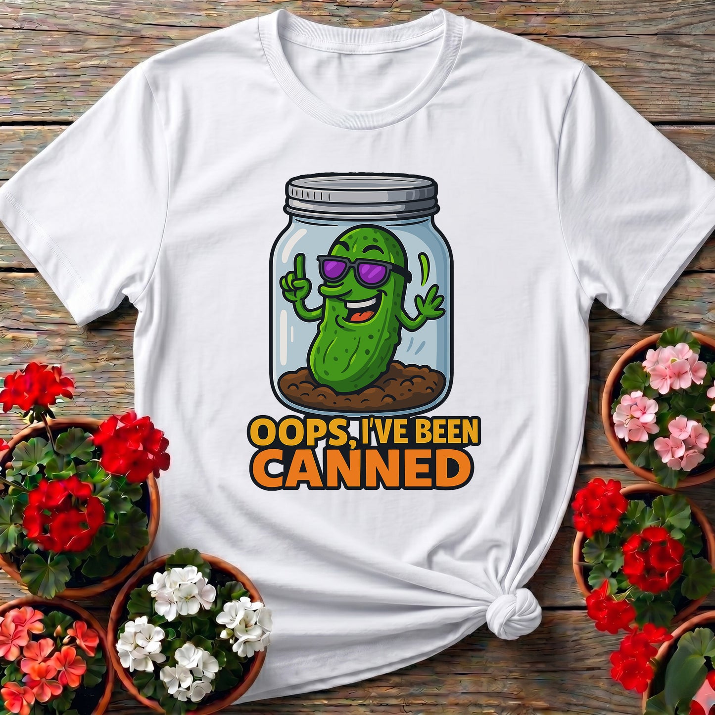 Oops Ive Been Canned Funny Pickle Jar T-shirt