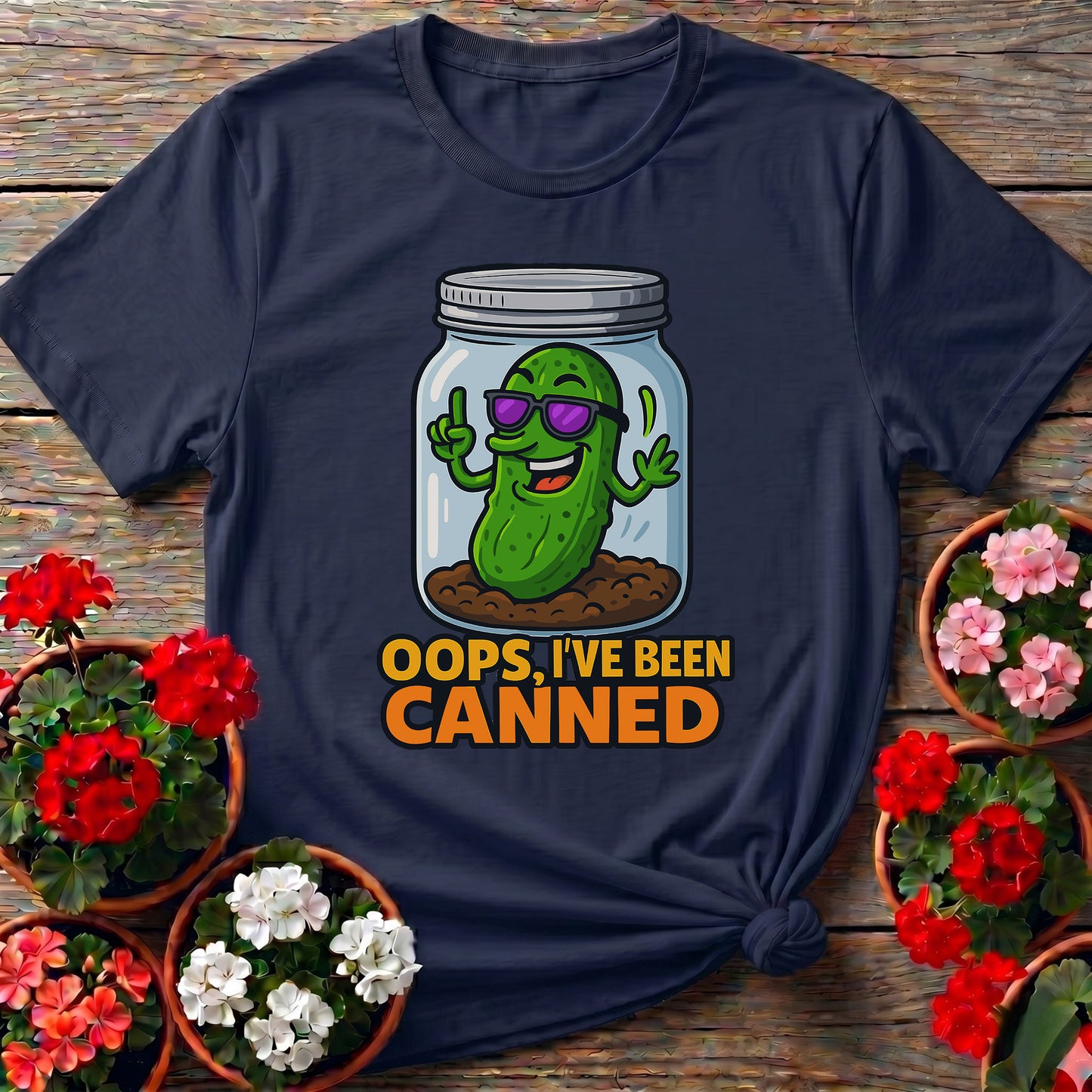 Oops Ive Been Canned Funny Pickle Jar T-shirt
