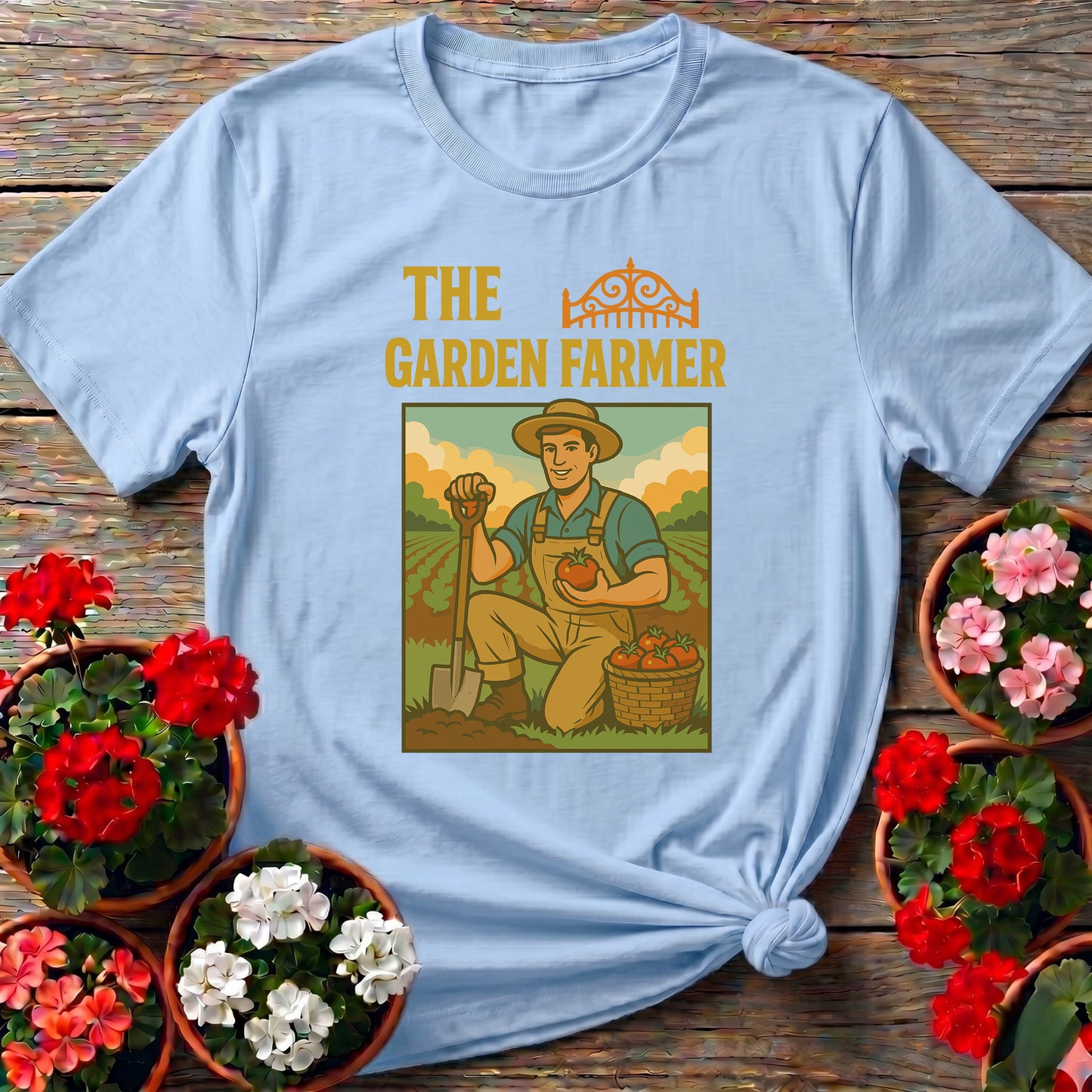 The Garden Farmer Retro Proud Harvest T-shirt
