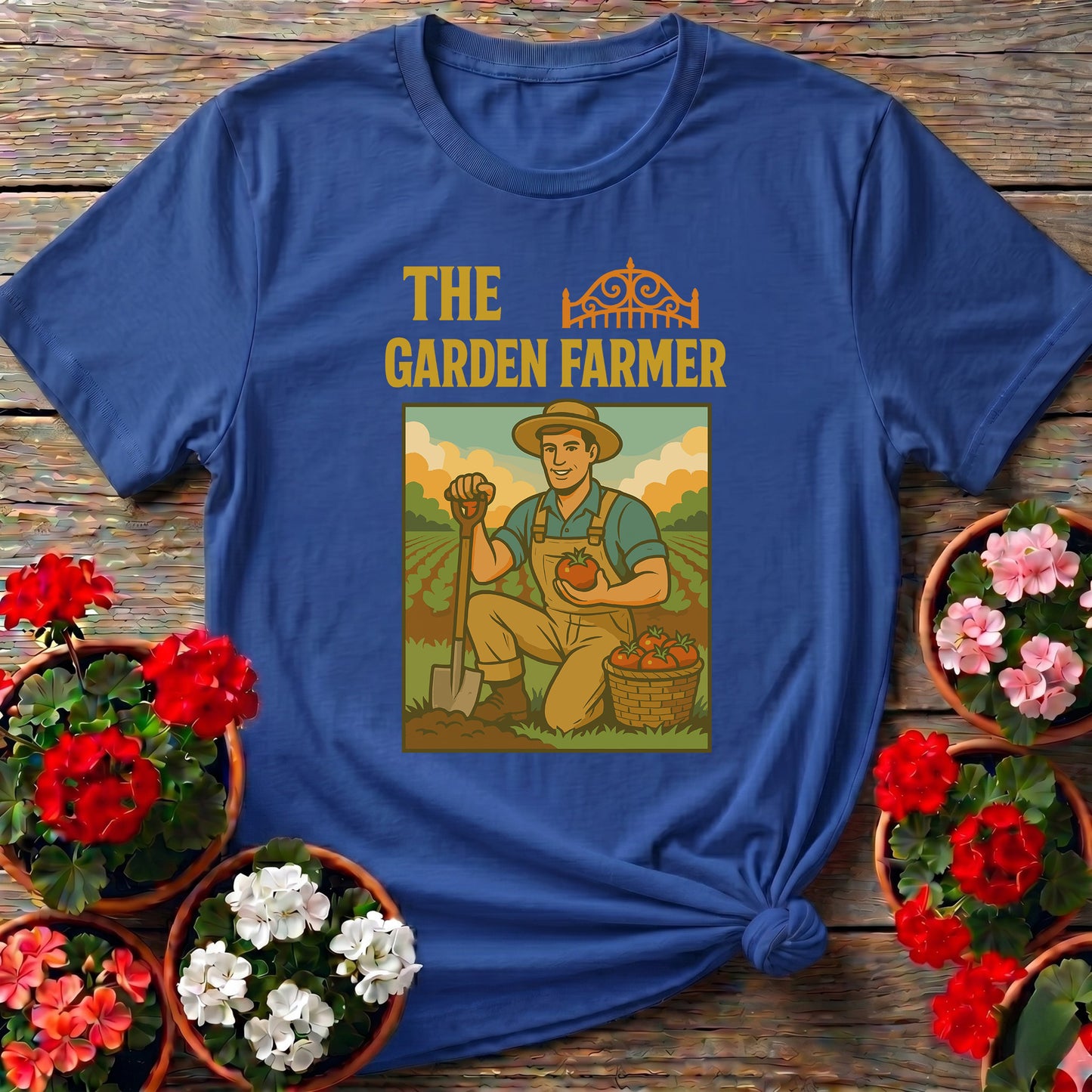 The Garden Farmer Retro Proud Harvest T-shirt