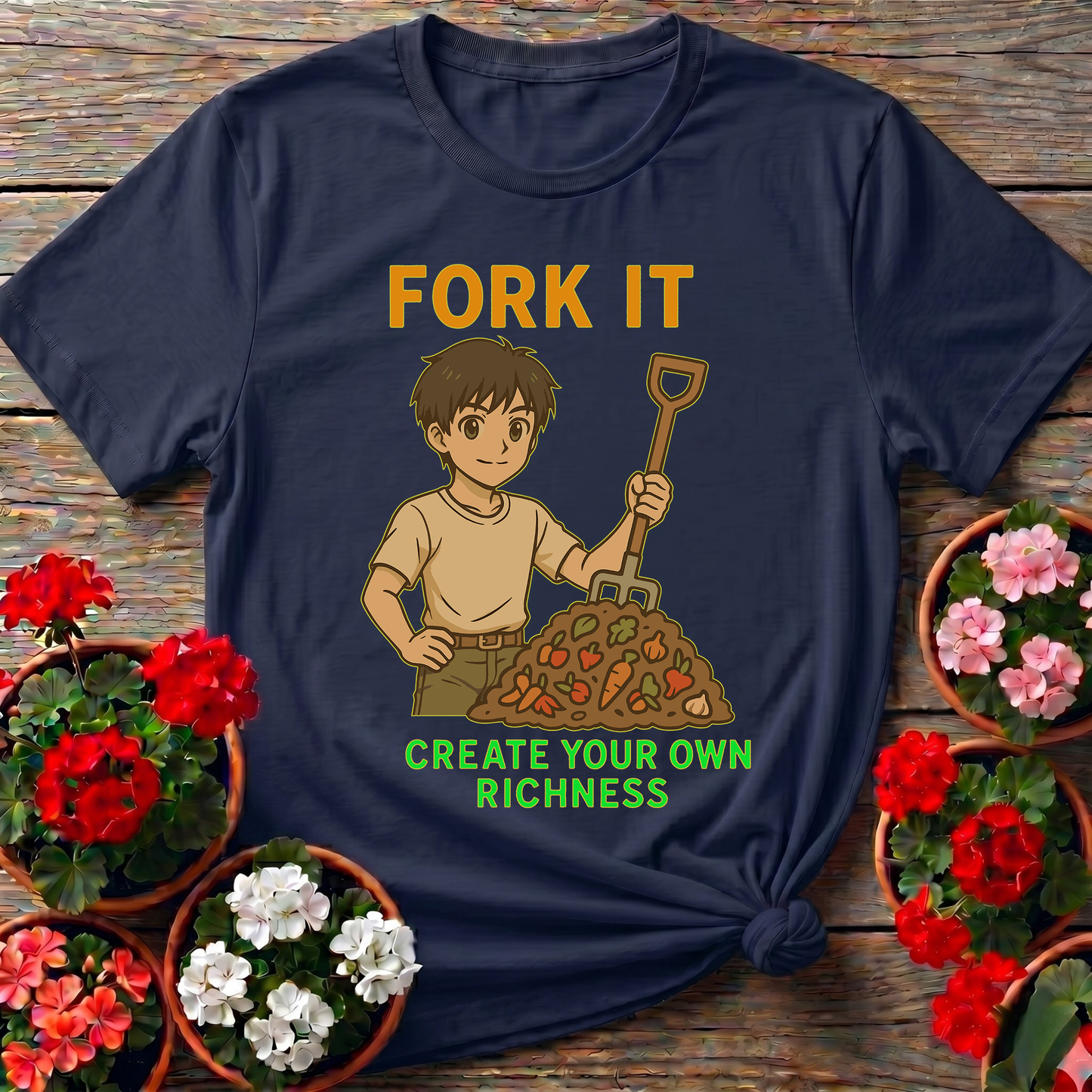 Fork It Create Your Own Richness Composting T-shirt