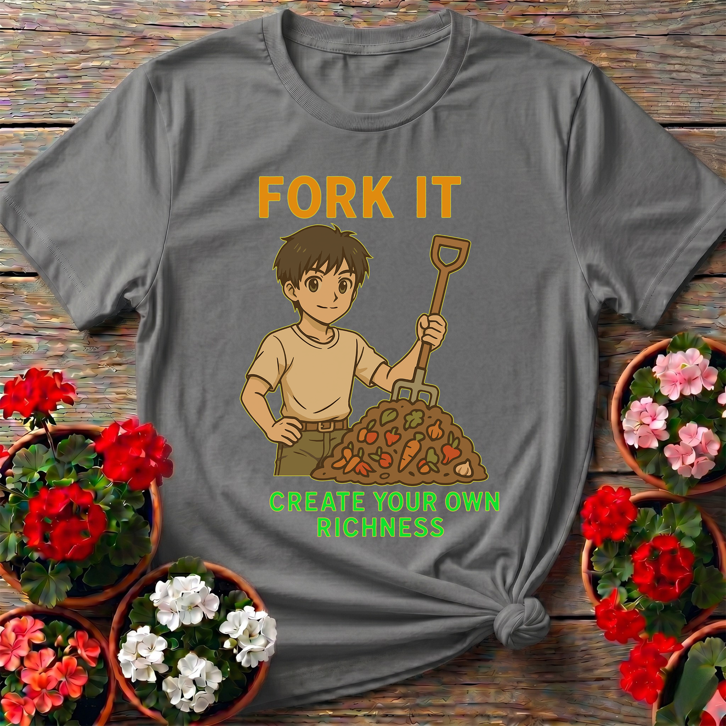 Fork It Create Your Own Richness Composting T-shirt