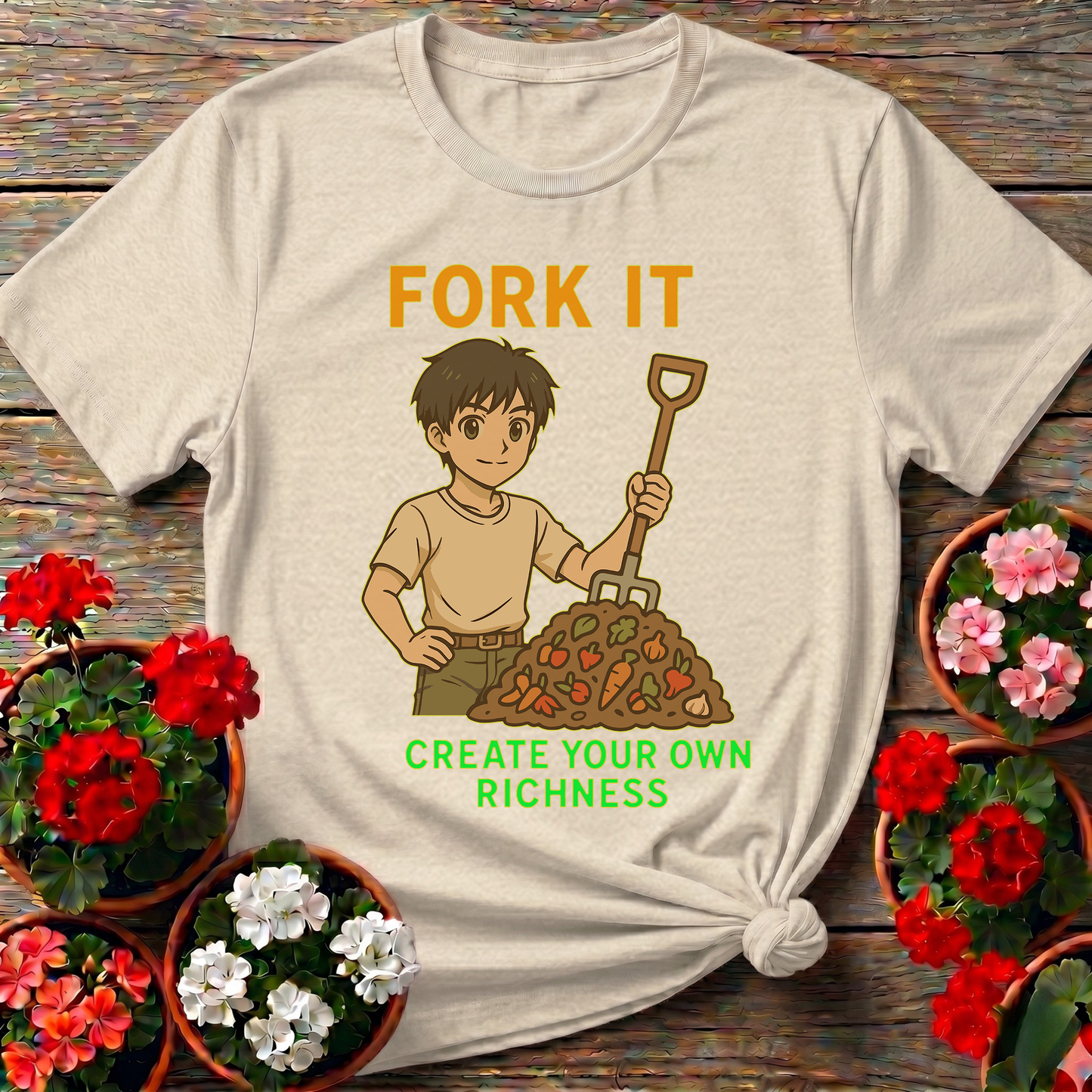 Fork It Create Your Own Richness Composting T-shirt