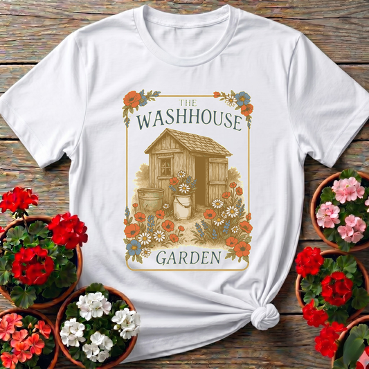 The Washhouse Garden Vintage Shed Botanical T-shirt