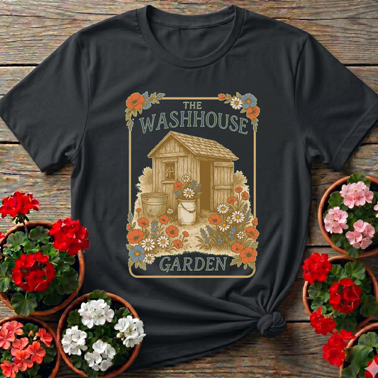 The Washhouse Garden Vintage Shed Botanical T-shirt