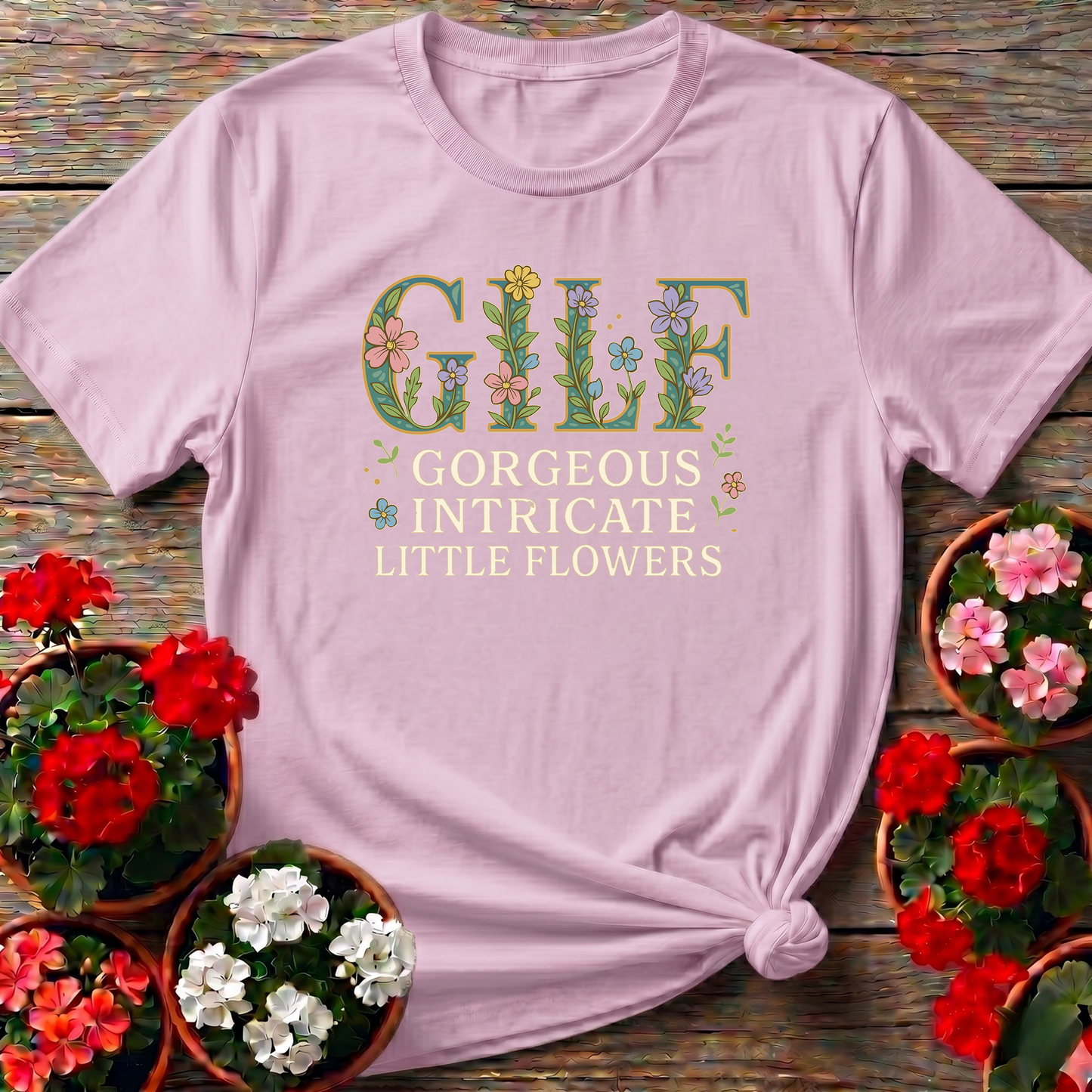 GILF Gorgeous Intricate Little Flowers T-shirt