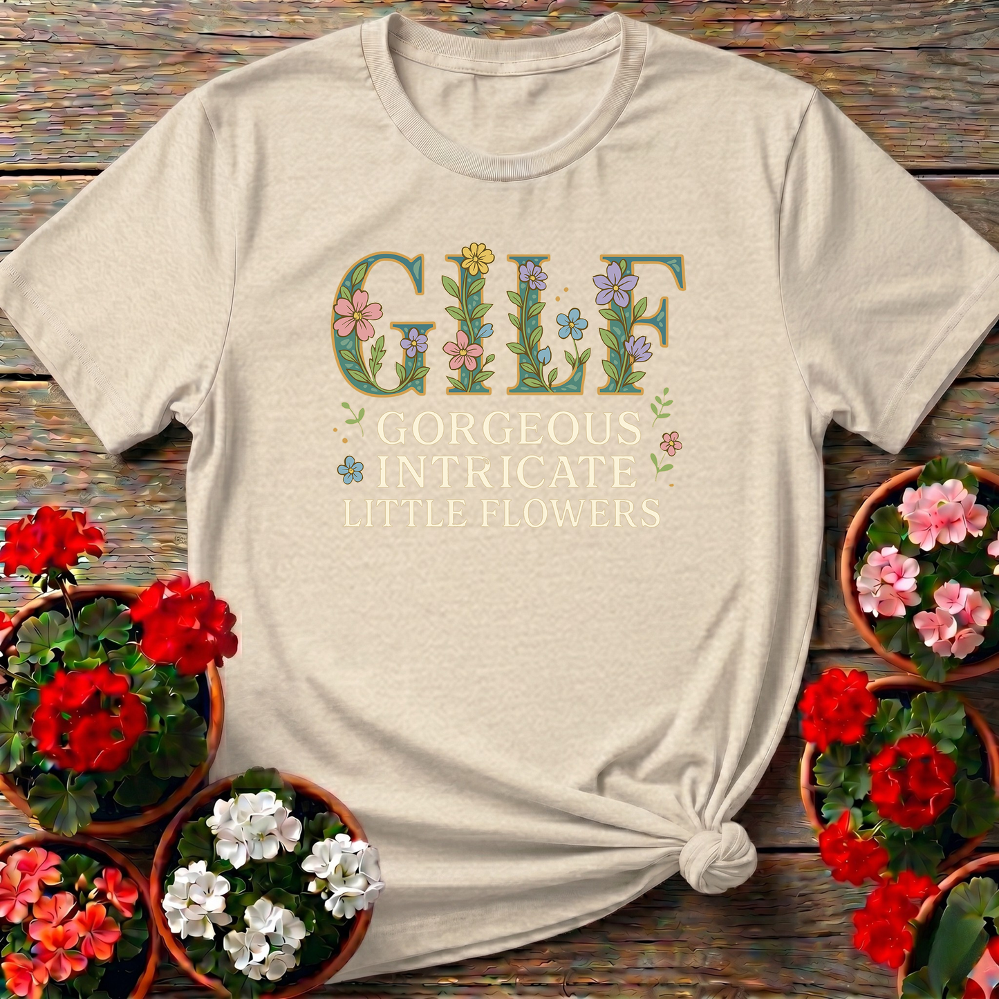 GILF Gorgeous Intricate Little Flowers T-shirt