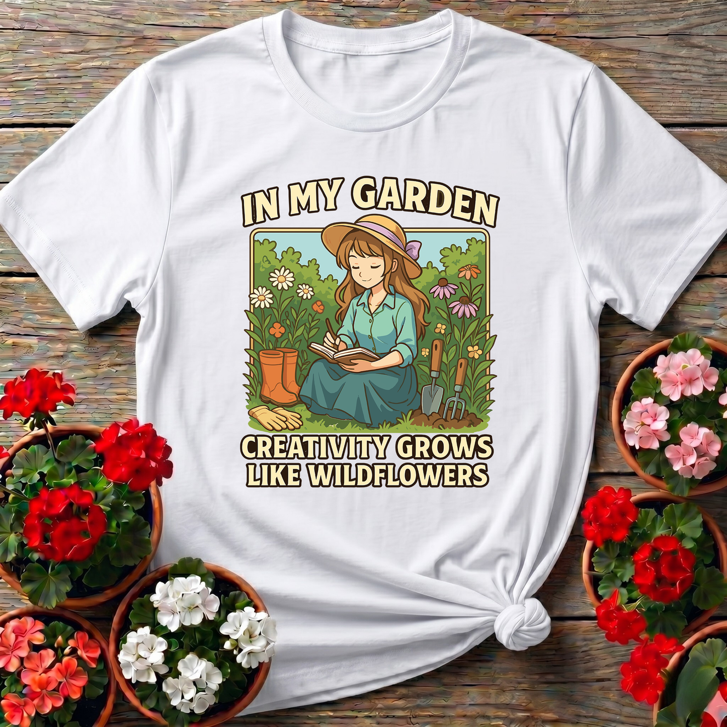 Creativity Grows Like Wildflowers Anime T-shirt