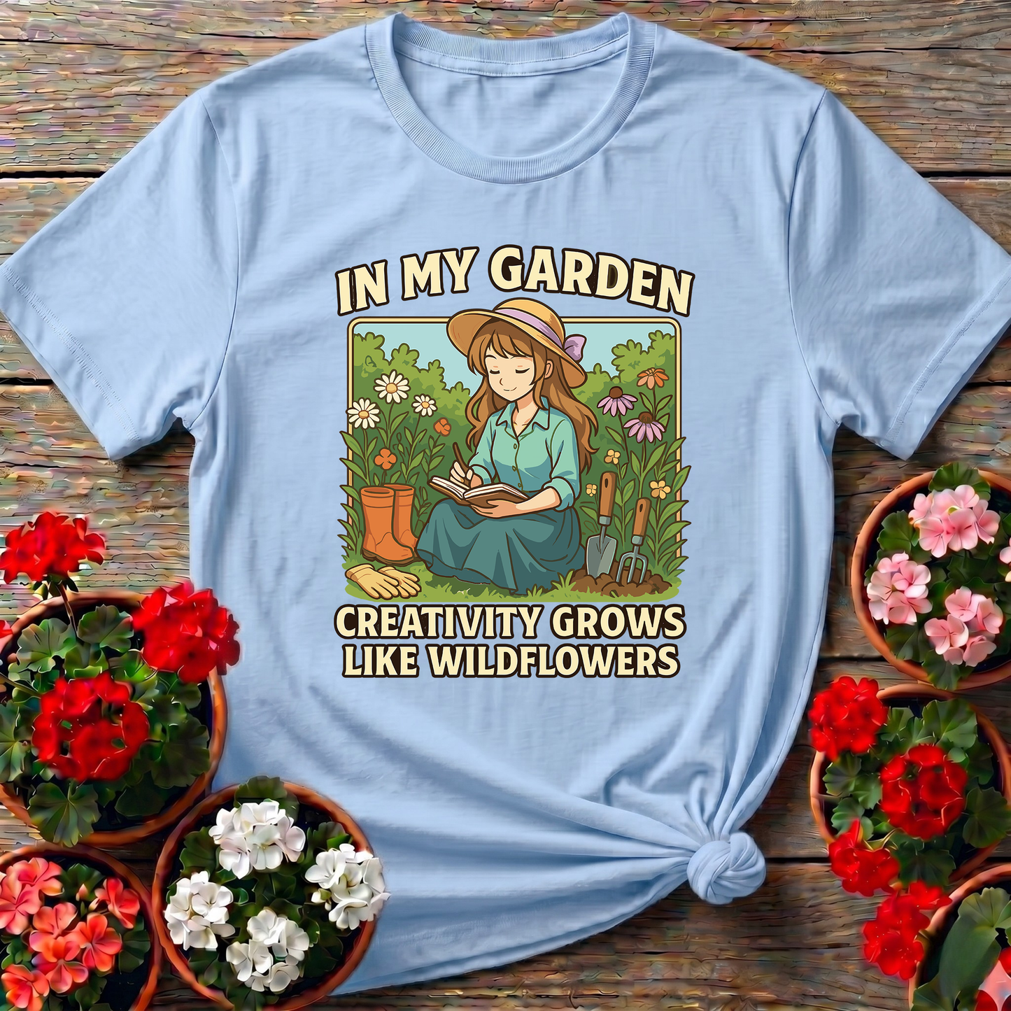 Creativity Grows Like Wildflowers Anime T-shirt
